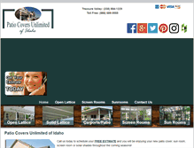 Tablet Screenshot of patiocoversunlimited.com